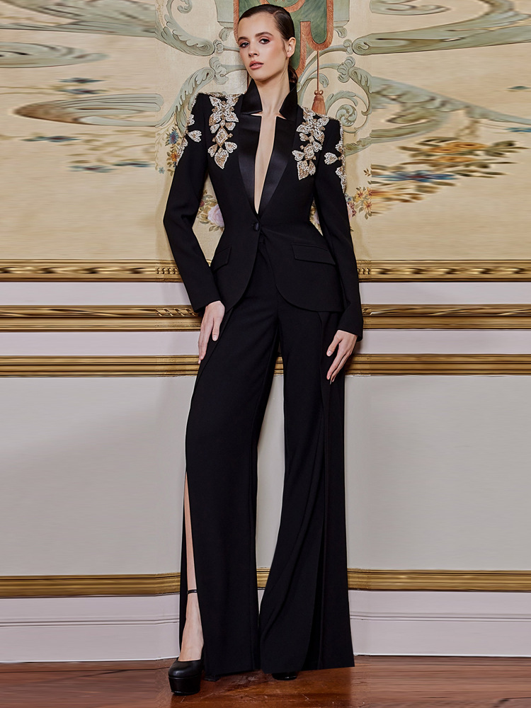 Women'S Formal Wear With Pants - HIGH STREET Neuestes 2026 Designer-Anzug-Set für