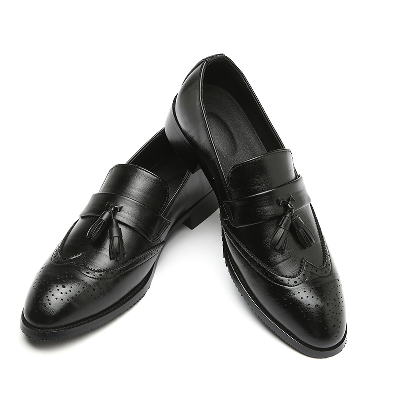 Formal Wear Women'S Loafers - Klassische Herren-Leder-Quastenloafer, handgefertigt, zum Hineinschlüpfen, lässig