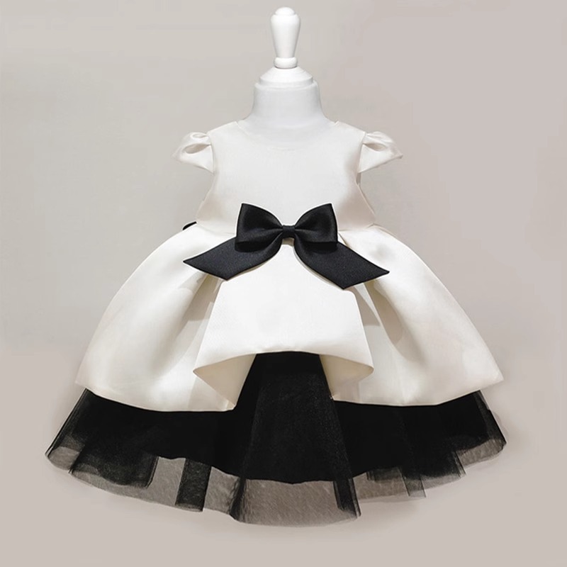 Women'S Formal Wear For Girls - 2026 Koreanisches Baby-Mädchen Erstgeburtstagskleid Satin-Tutu Prinzessinnenkleid