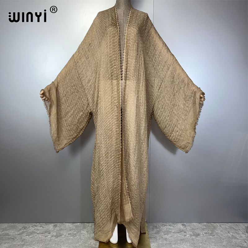 Young Women'S Formal Wear - WINYI Kimono-Kaftan mit geometrischem Druck, Strandmode,