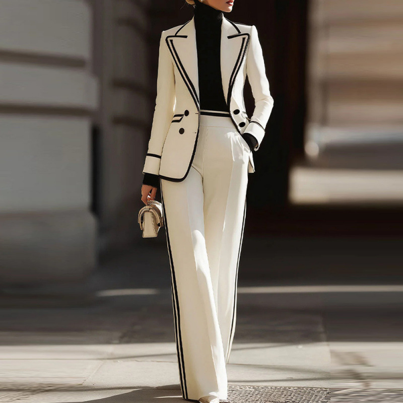 Women'S Formal Wear With Pants - A+ Sale Damen Zweireiher Blazer 2-teiliges