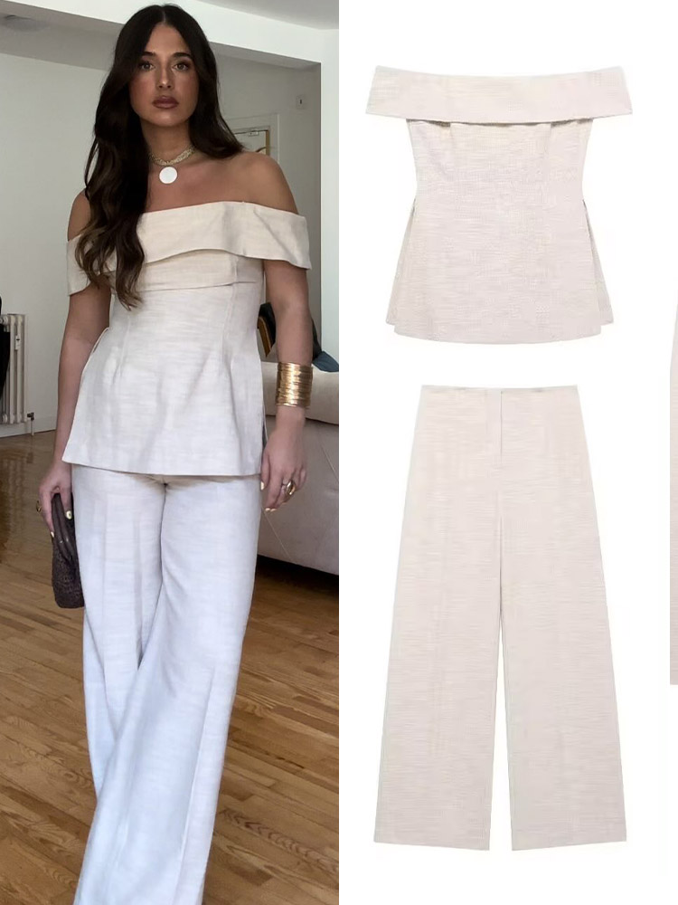 Women'S Formal Wear With Pants - HH Damen-Hose mit hoher Taille und