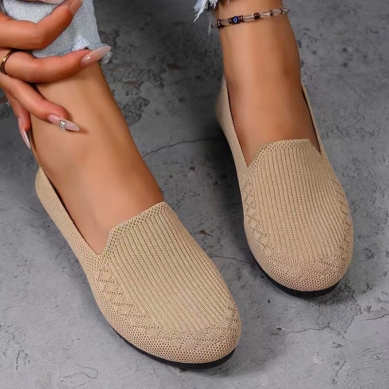 Formal Wear Women'S Loafers - Damen-Strickloafer, leichte, rutschfeste Damen-Flachschuhe, für den