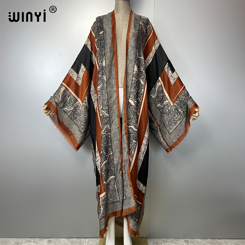 Young Women'S Formal Wear - WINYI Bohemian Kimono Print Cardigan Damen