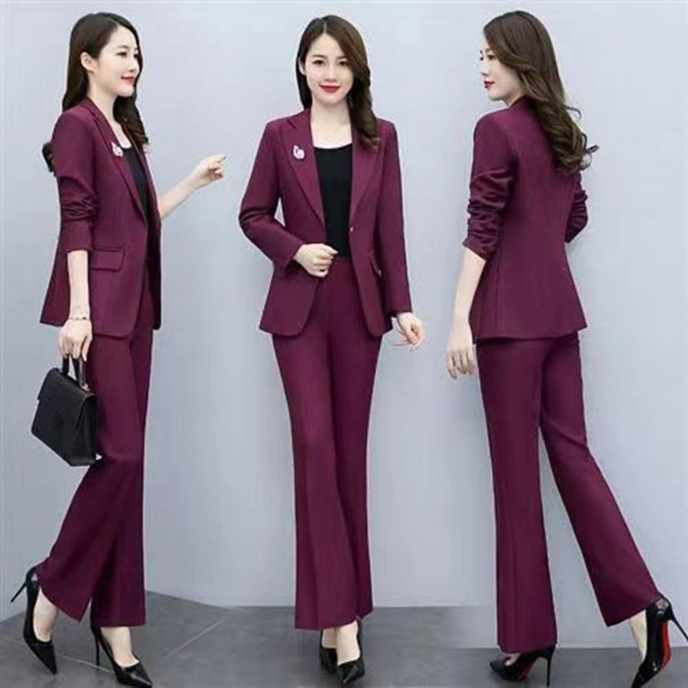 Women'S Formal Wear Jackets - 2-teiliges Damen-Anzug-Set mit Formalem Mantel und