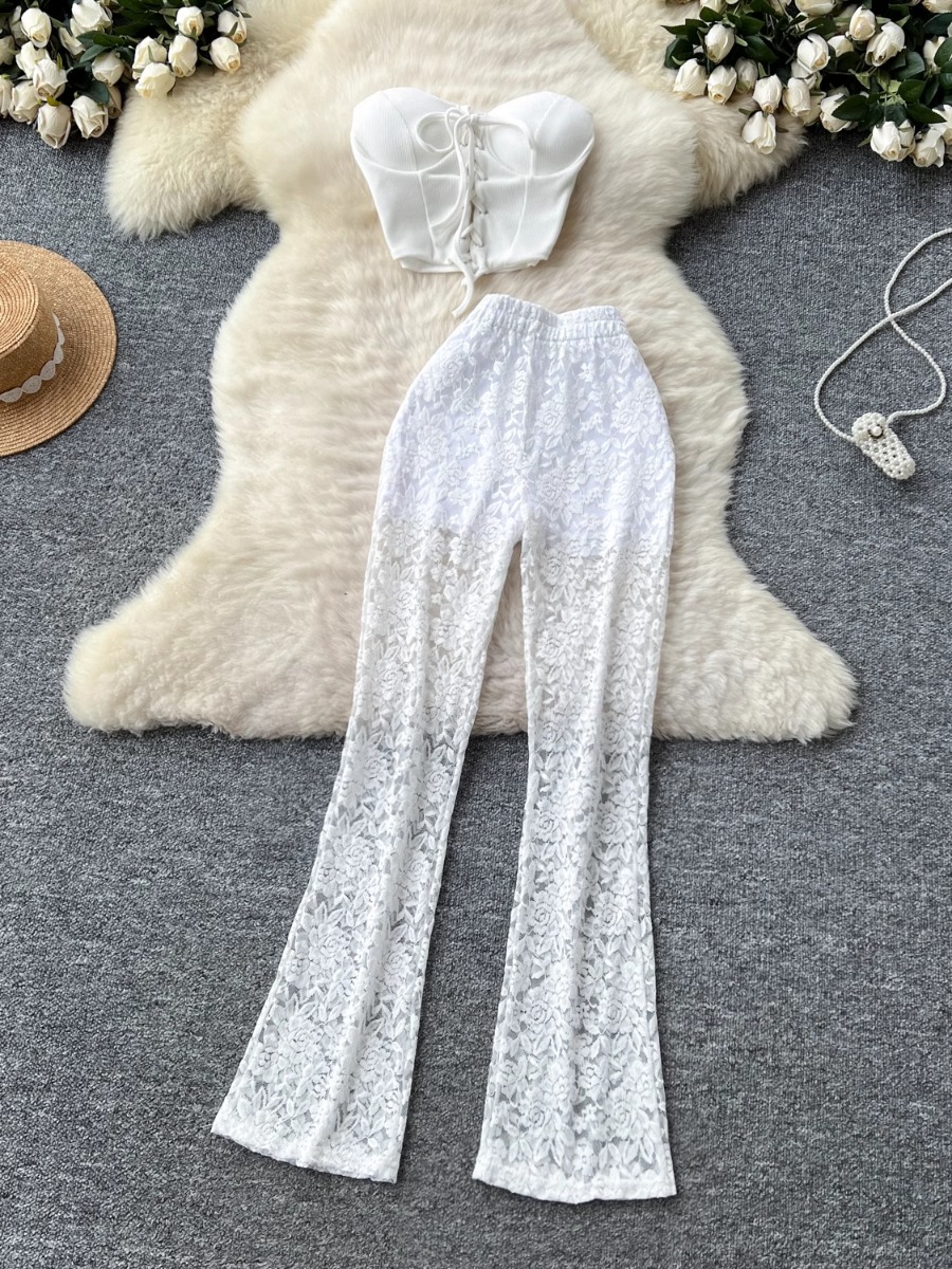 Women'S Formal Wear With Pants - Foamlina American Ins Weibliche Sexy Träger