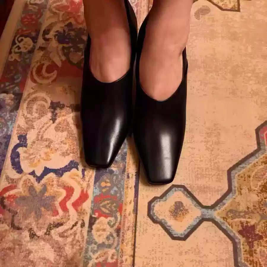 Damen Schwarze Leder-Pumps mit – Formal Wear Women'S Loafers Bewertung und Preis