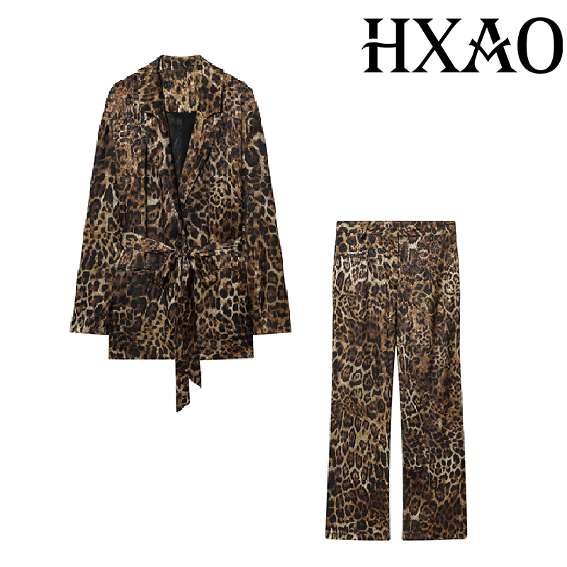 HXAO Leoparden-Hosen-Sets, 2-t – Women'S Formal Wear With Pants Bewertung und Preis