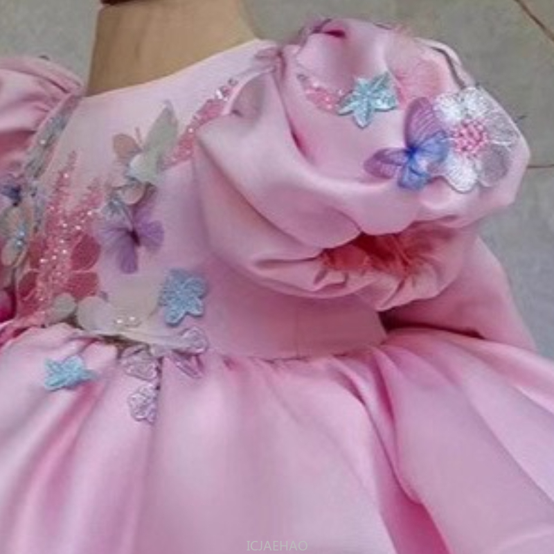 Neues Kinder-Satinkleid mit Bl – Women'S Formal Wear For Girls Bewertung und Preis