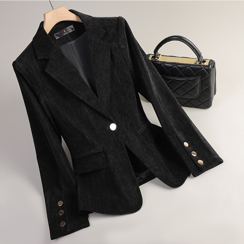Gelbgoldener Samt-Blazer für D – Women'S Formal Wear Jackets Bewertung und Preis