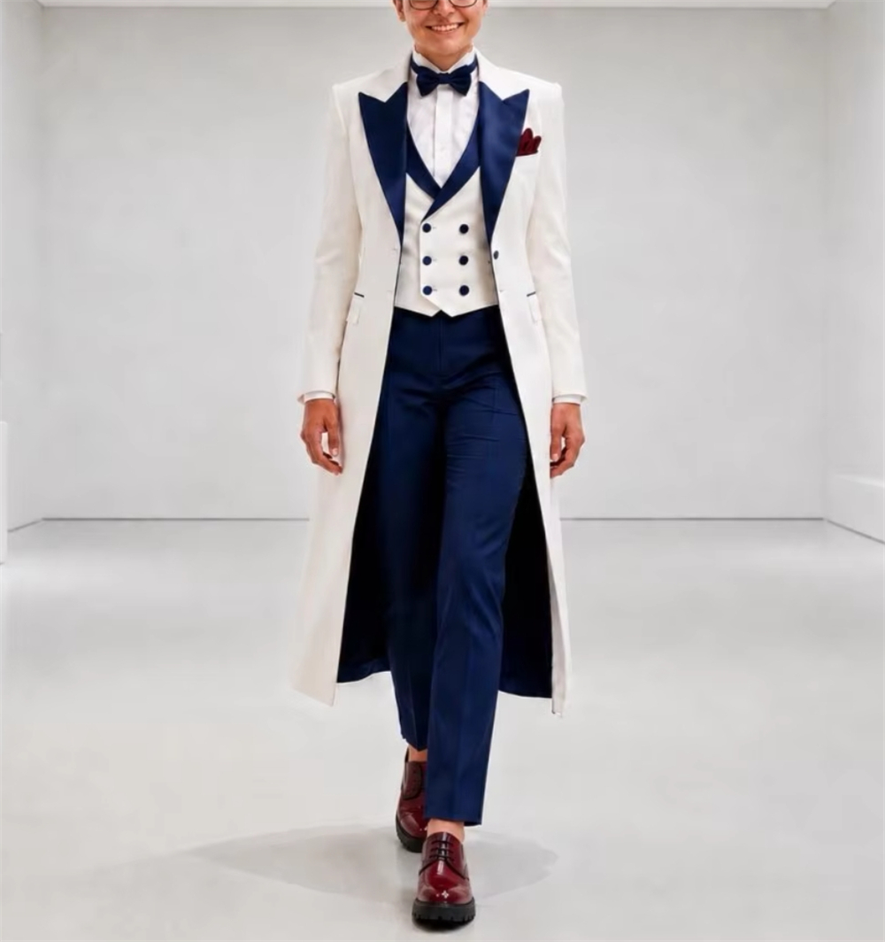 Marineblau-weiße Damenjacke, e – Women'S Formal Wear Jackets Bewertung und Preis